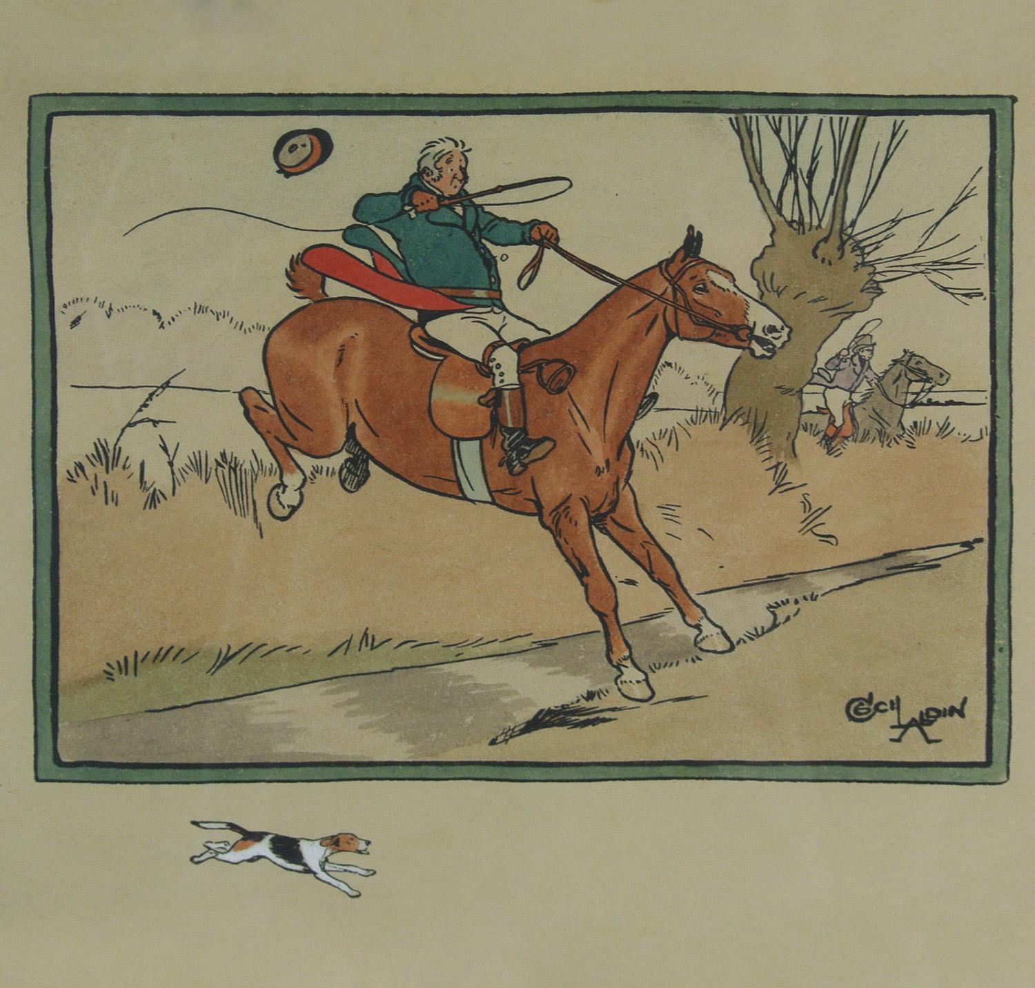 Beautiful and Original Cecil Aldin Watercolour c. 1913 In Good Condition In Heathfield, GB