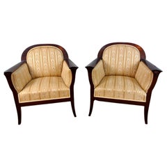 Bellissima e originale coppia di poltrone Biedermeier del 1830 ca.