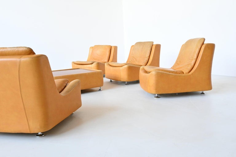 Beautiful and Playful Sofa Set by Unknown Designer or Manufacturer, Germany 1970 4