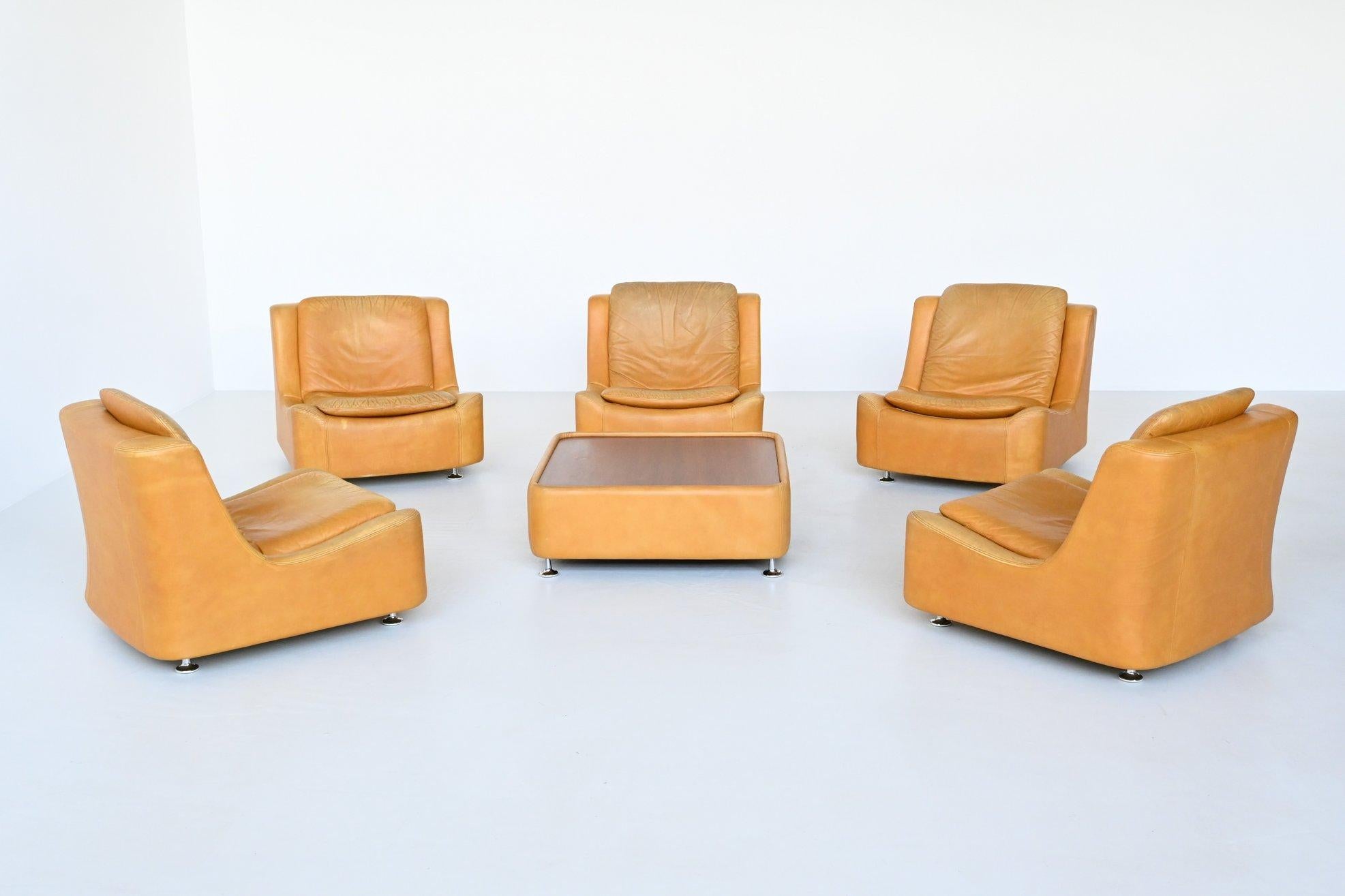 Mid-Century Modern Beautiful and Playful Sofa Set by Unknown Designer or Manufacturer, Germany 1970