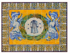 Beautiful and Rare 17th Century  Portuguese Azulejos Panel "Passion of Christ"