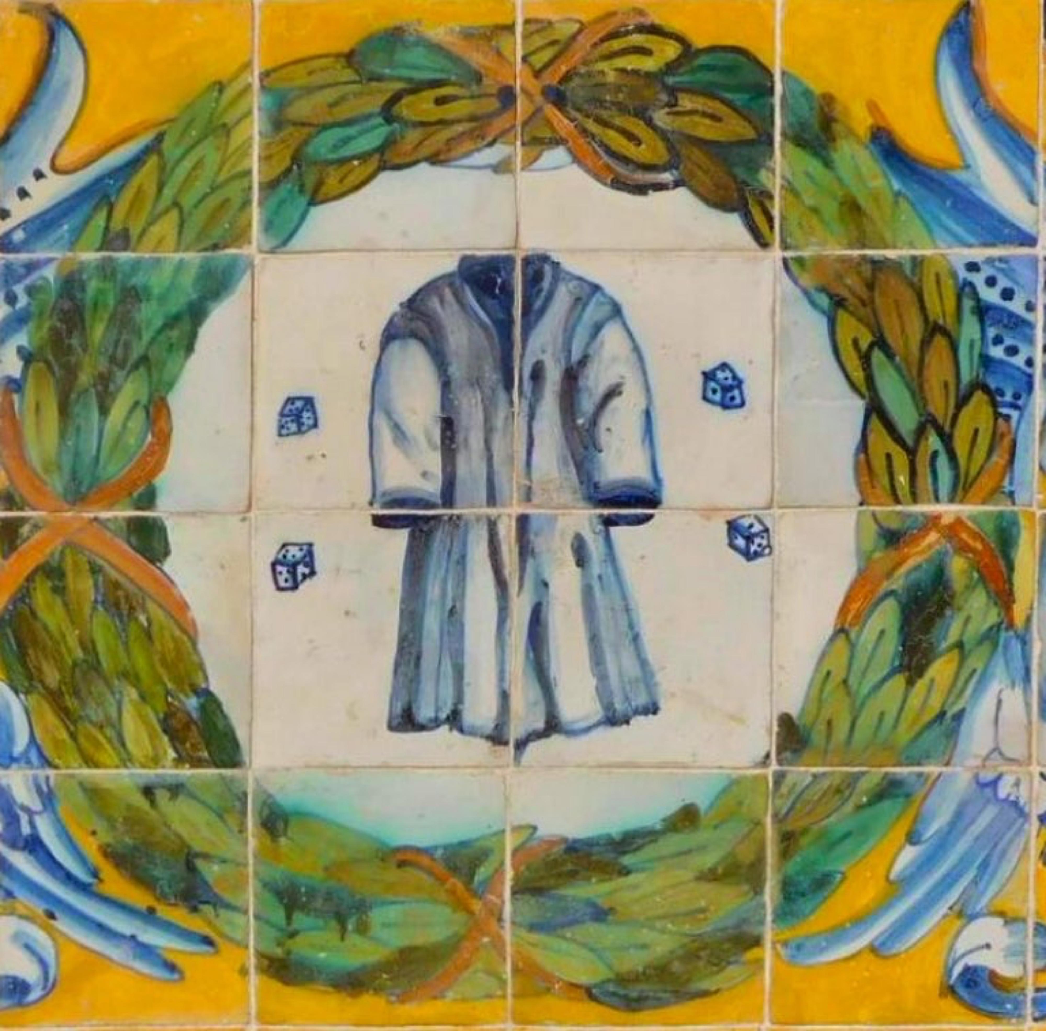 Hand-Crafted Beautiful and Rare 17th Century  Portuguese Azulejos Panel 