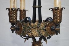 Beautiful and rare 1920's wrought iron light