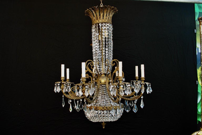 Beautiful and Rare 1940's Crystal Chandelier from Spain For Sale at 1stDibs  | cristal rare