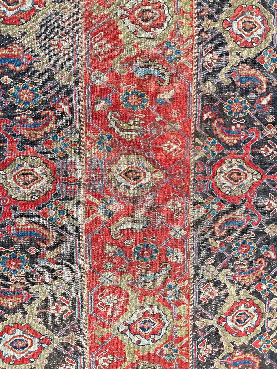 Bobyrug’s Beautiful and Rare Antique Malayer Runner For Sale 3