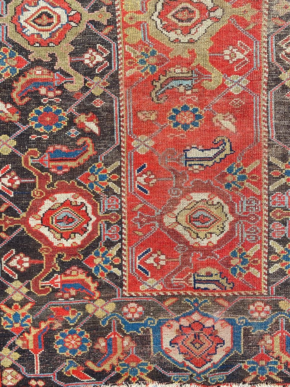Wonderful Malayer runner with beautiful unusual design and nice natural colors, entirely hand knotted with wool velvet on cotton foundation.

✨✨✨
