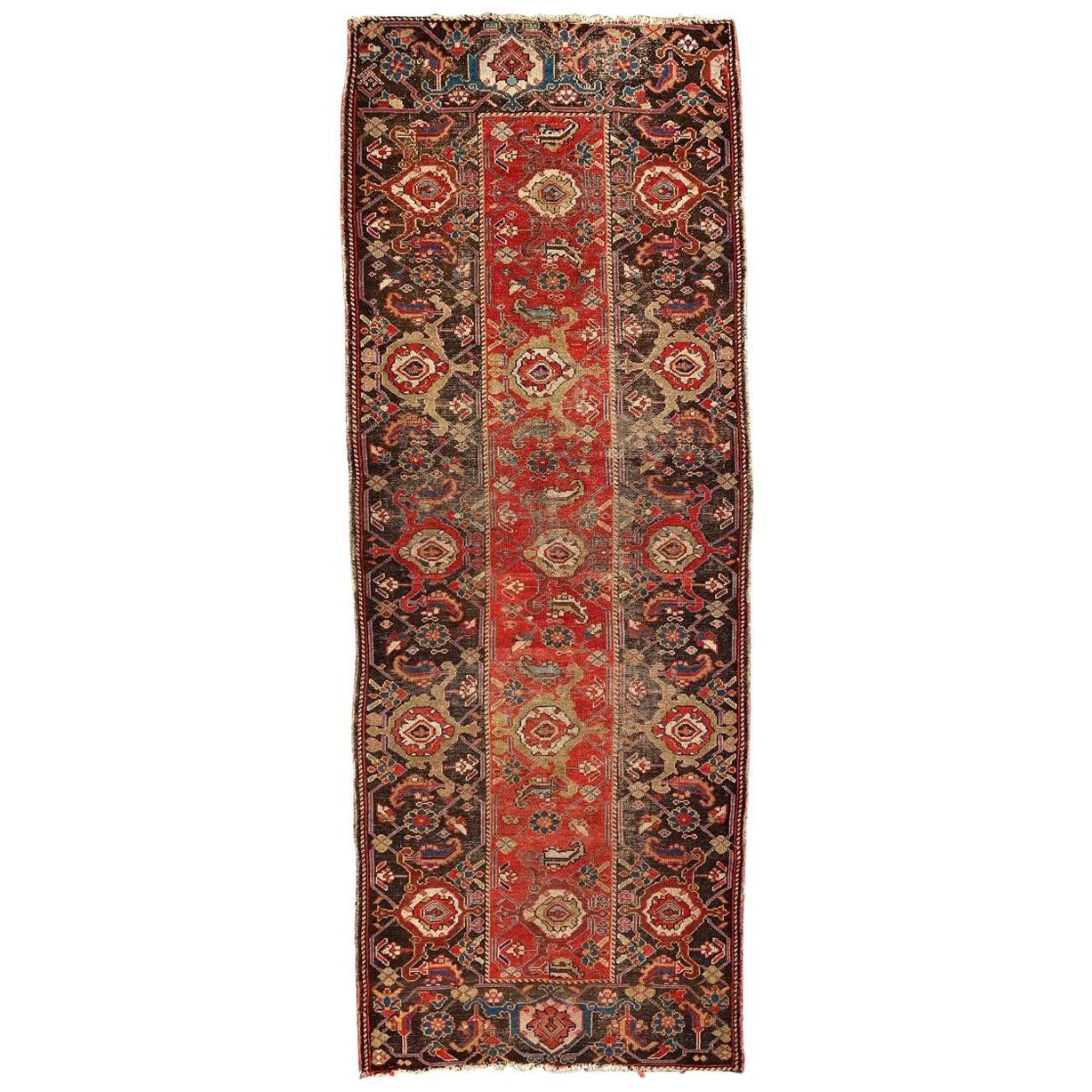 Bobyrug’s Beautiful and Rare Antique Malayer Runner For Sale