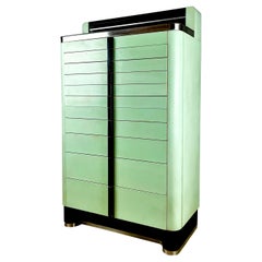 Beautiful and rare art deco 1930s dental cabinet by The American Cabinet Co