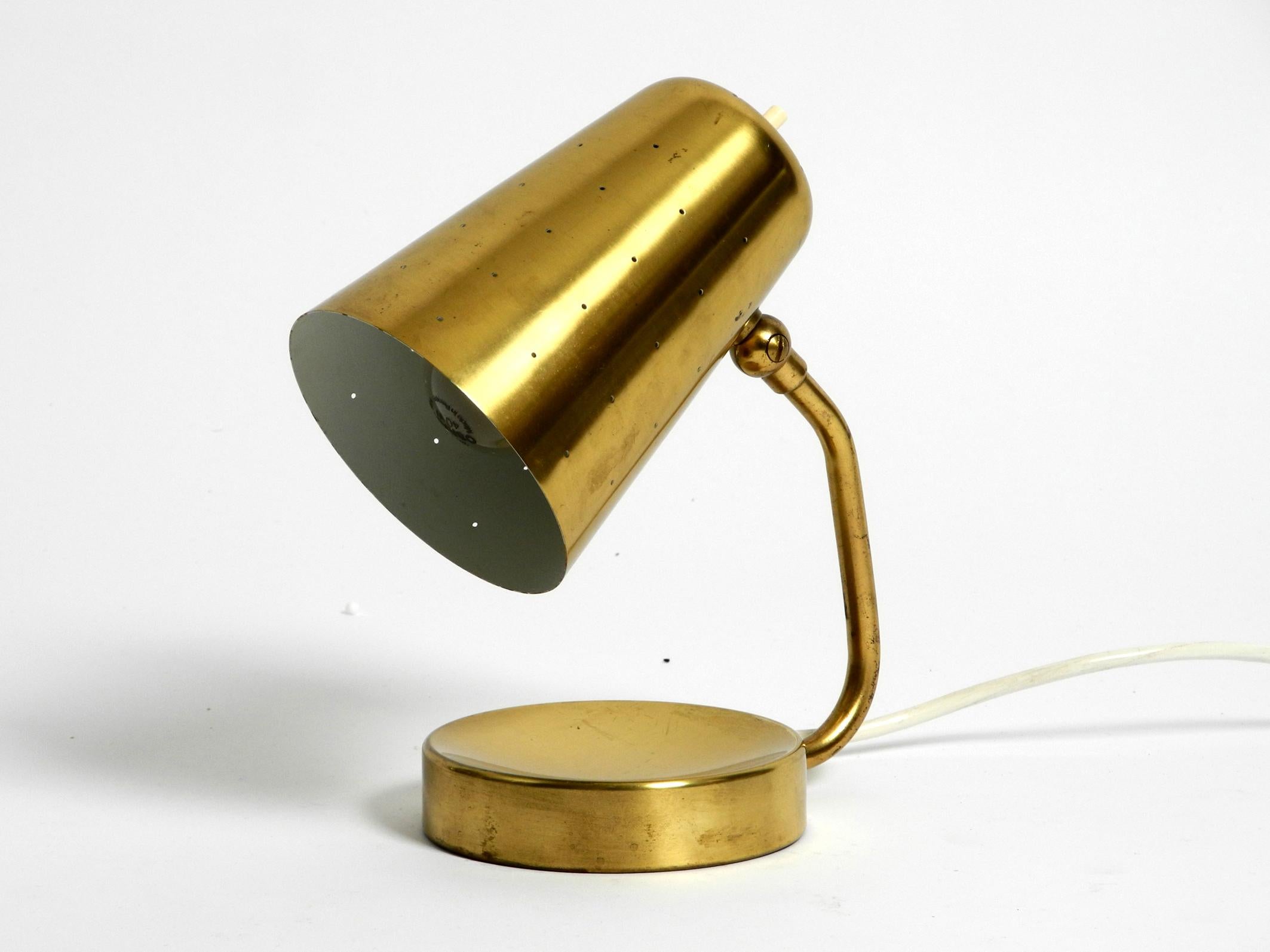 small brass table lamp
