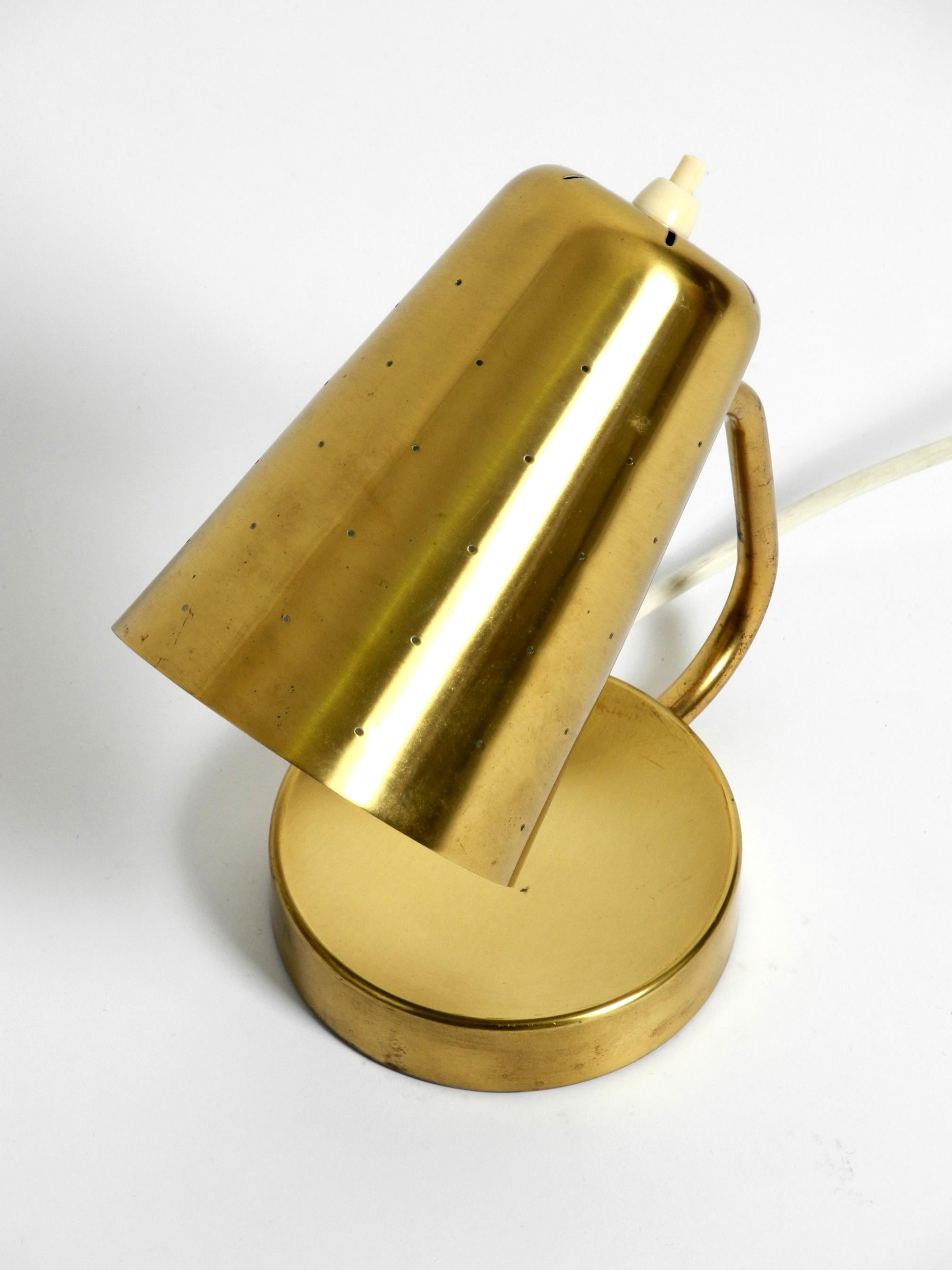 German Beautiful and Rare Large Mid-Century Modern Brass Table Lamp For Sale