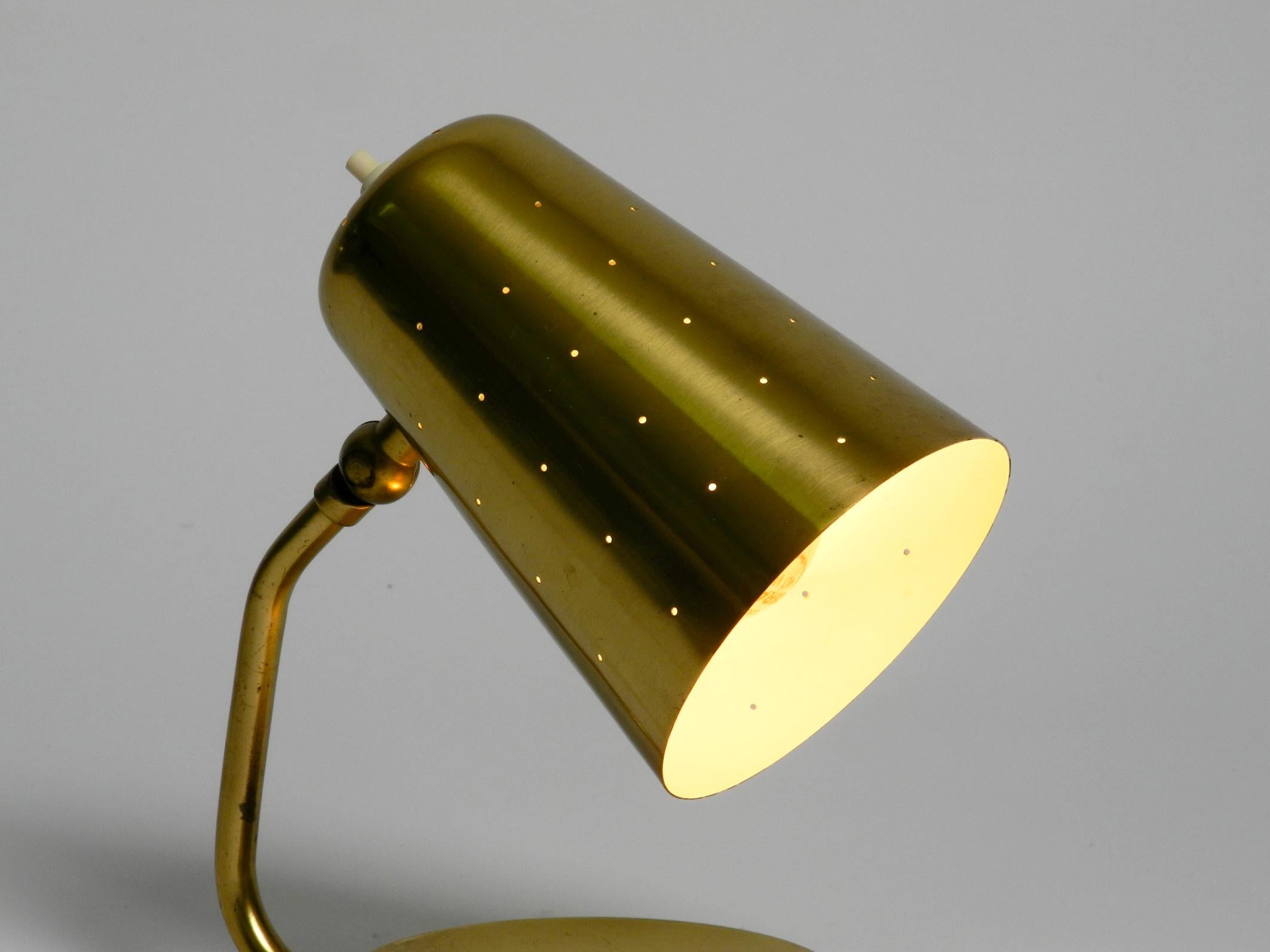 Mid-20th Century Beautiful and Rare Large Mid-Century Modern Brass Table Lamp For Sale
