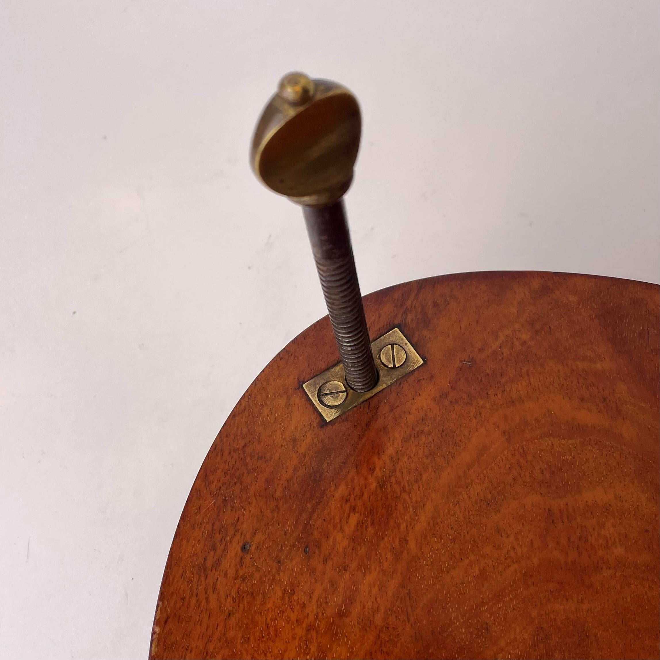 Beautiful and Rare Mahogany Tennis Racket Tensioner from Early 20th Century For Sale 1