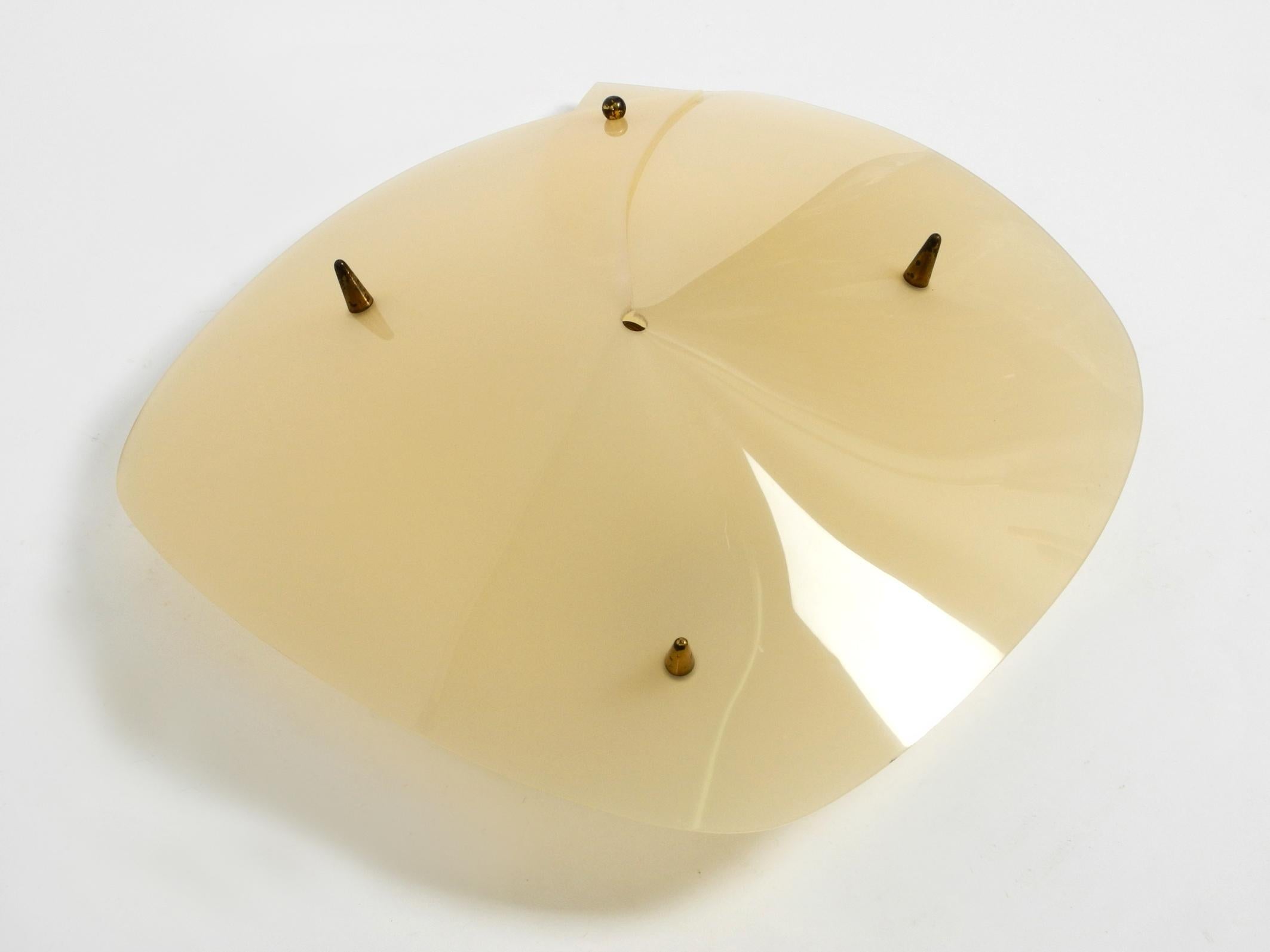 Mid-20th Century Beautiful and Rare Mid-Century Modern Plexiglass Ceiling Lamp For Sale