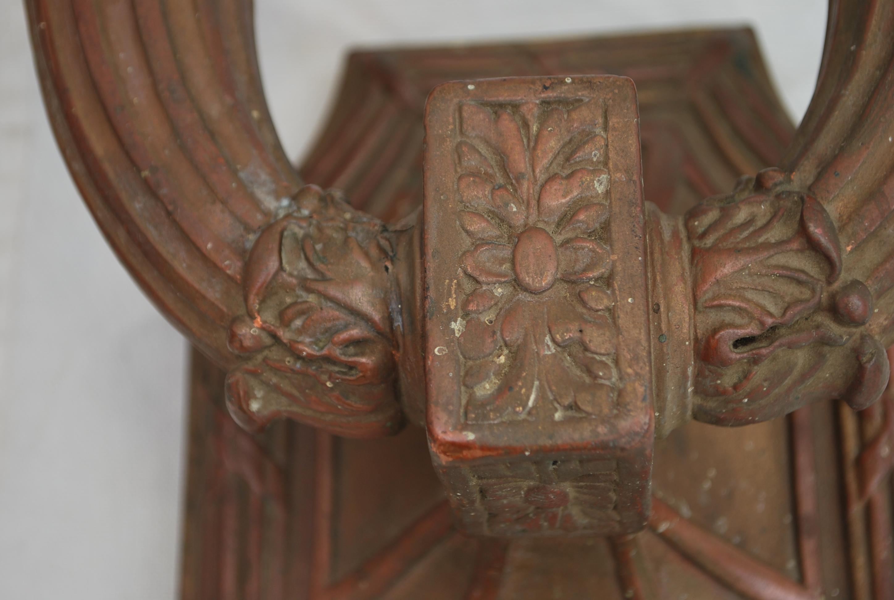 Beautiful and Rare Pair of 1920s Copper Sconces For Sale 4