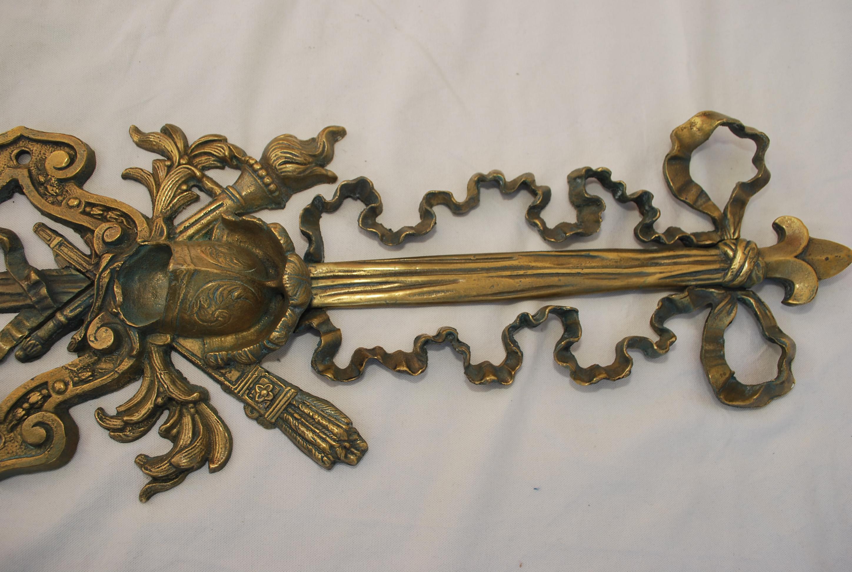 Beautiful and Rare Very Large French Bronze Sconces For Sale 1