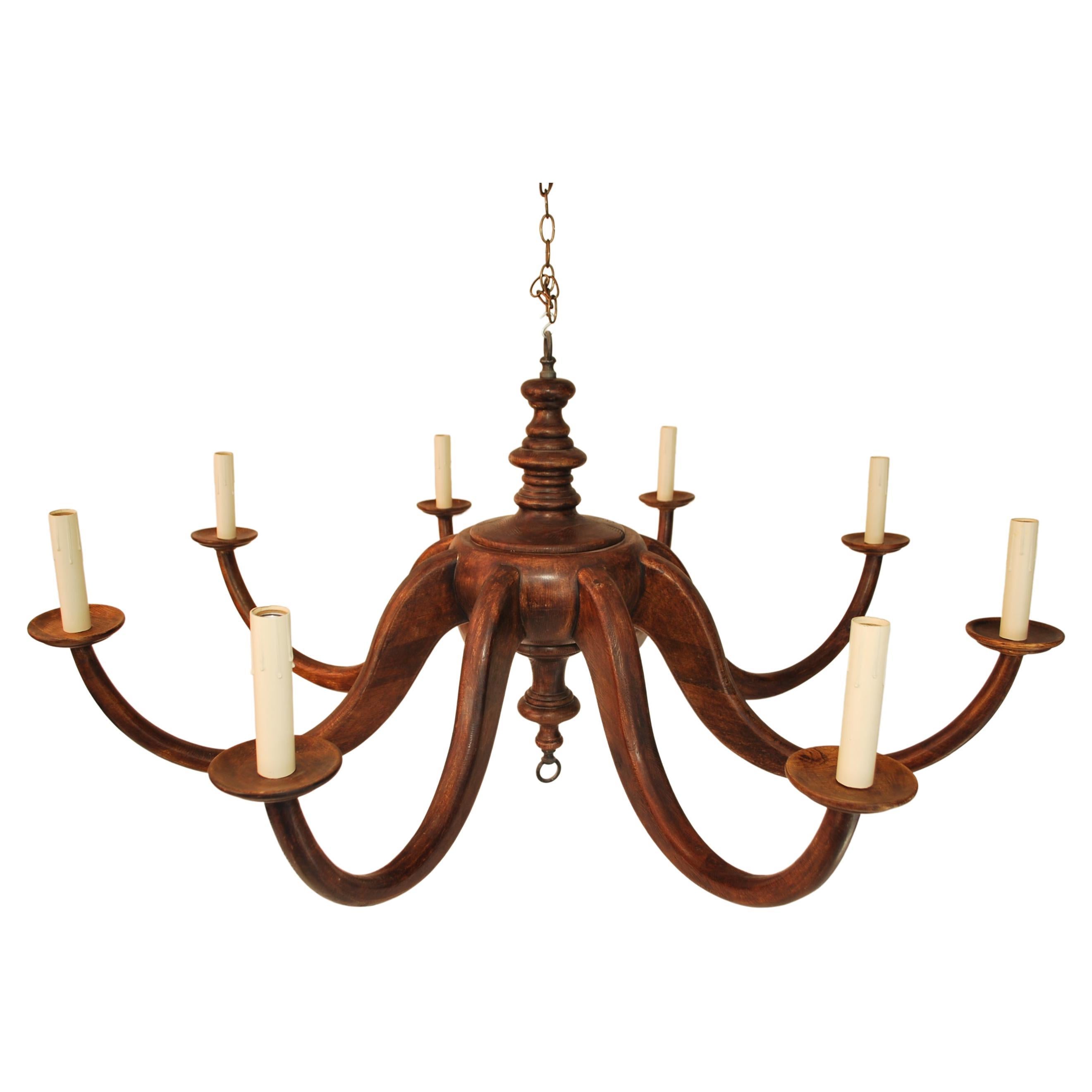 beautiful and sexy  large wood chandelier For Sale