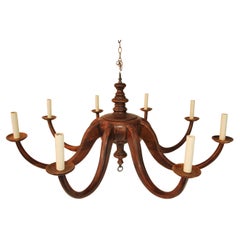 Vintage beautiful and sexy  large wood chandelier
