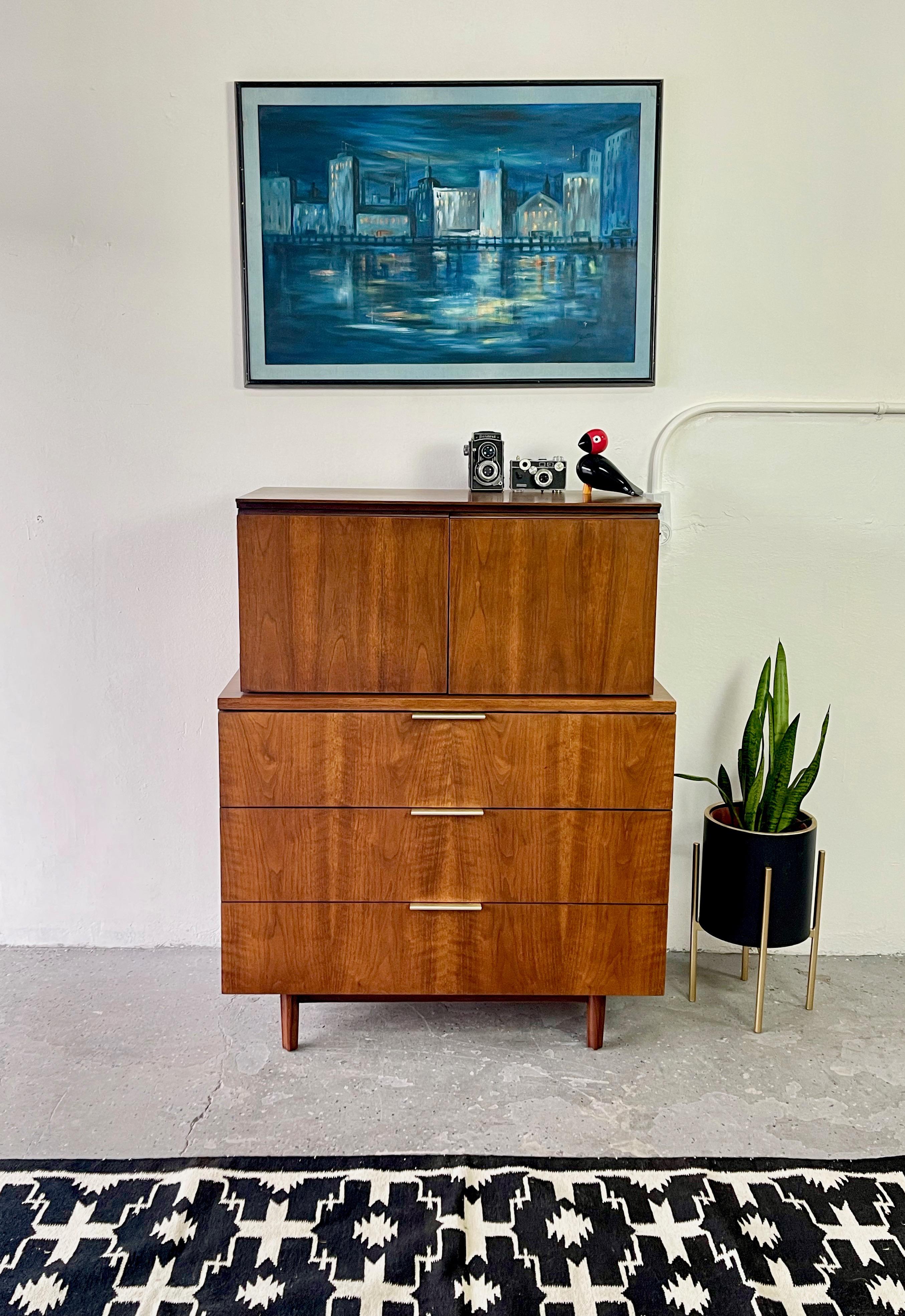 mcm highboy dresser