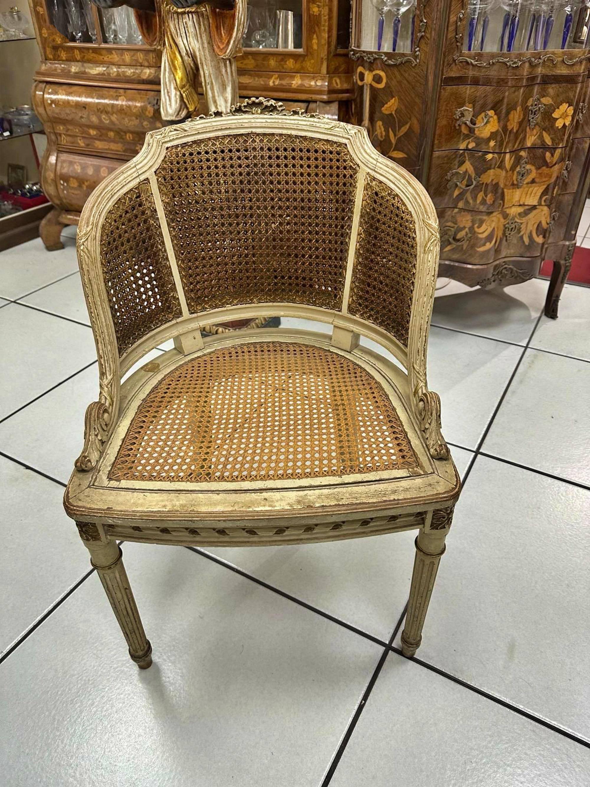 Magnifique et unique 6 (six) fauteuils italiens du 19ème siècle en vente 4