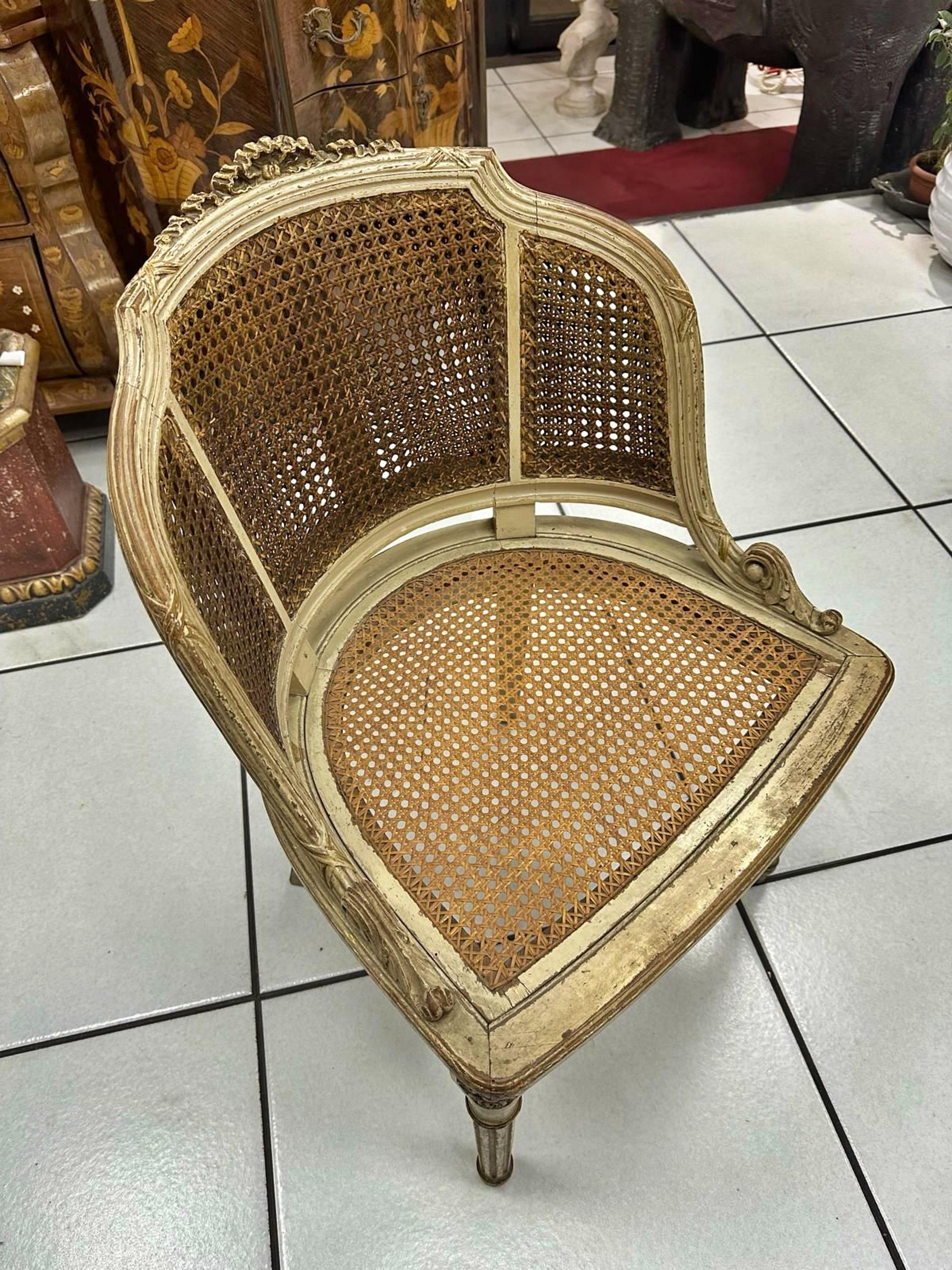 Magnifique et unique 6 (six) fauteuils italiens du 19ème siècle Bon état - En vente à Madrid, ES