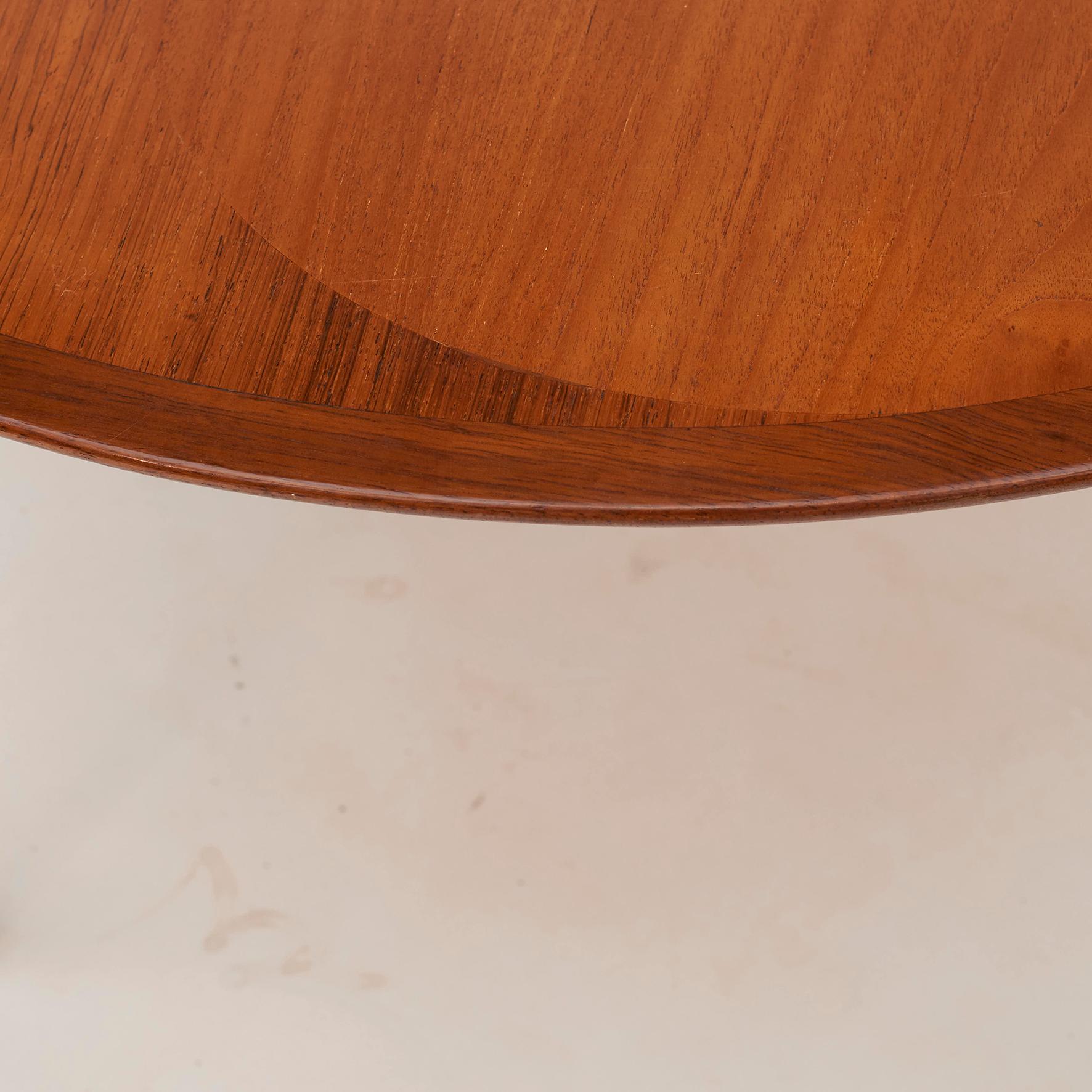 20th Century Beautiful and Unique Danish Coffee Table with Veneered Yin-Yang Symbol
