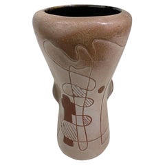 Keramikvase aus der Mitte des Jahrhunderts, um 1960, wunderschön und einzigartig