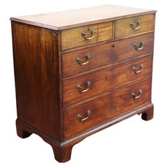 Beautiful Used 18th Century Oak Chest Of Five Drawers 