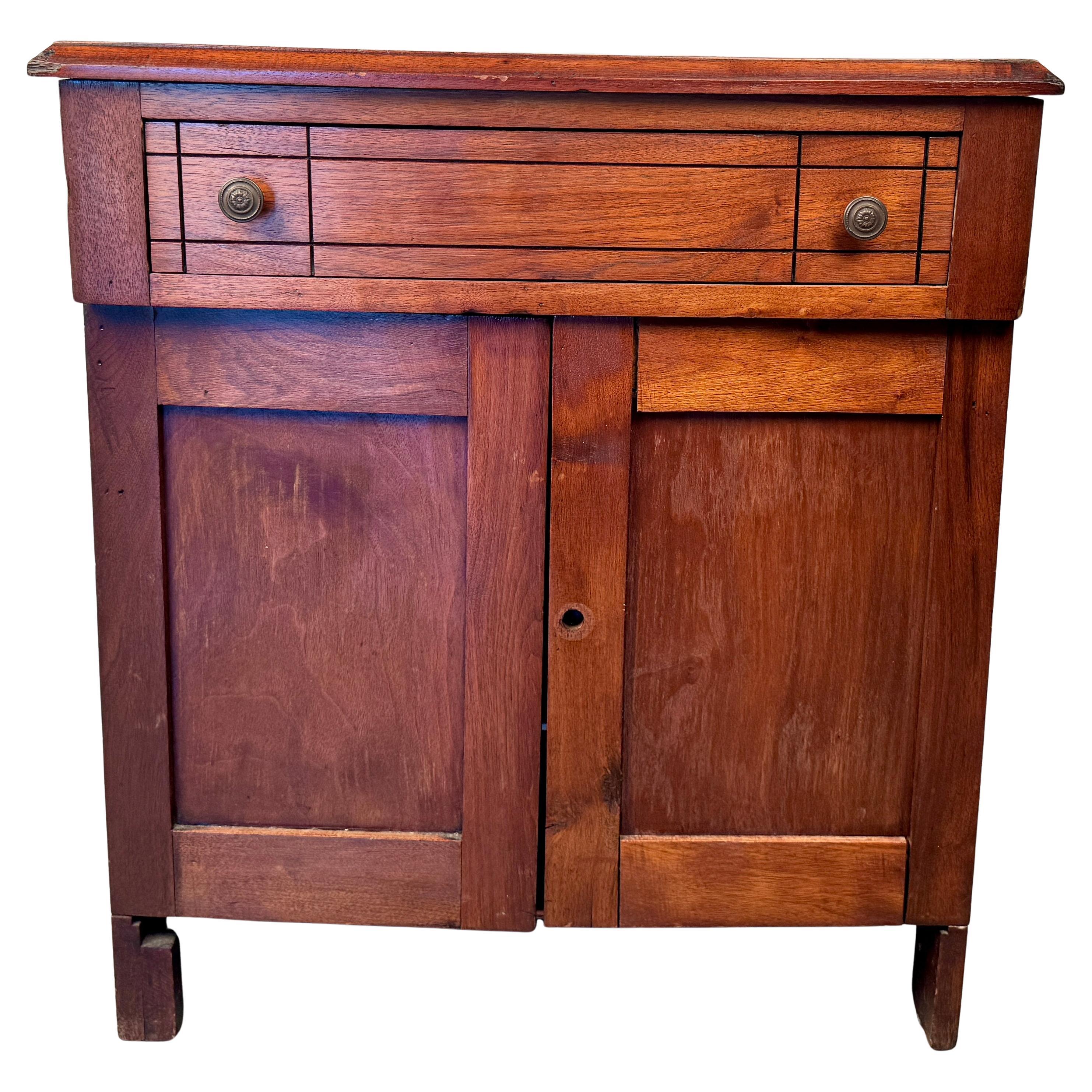 Bellissimo lavabo antico primitivo americano del XIX secolo in vendita