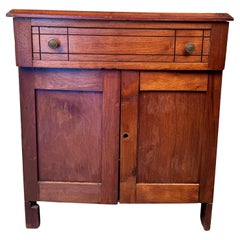 Bellissimo lavabo antico primitivo americano del XIX secolo