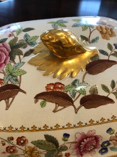 Beautiful Antique 3-Piece Copeland Porcelain Soup Tureen