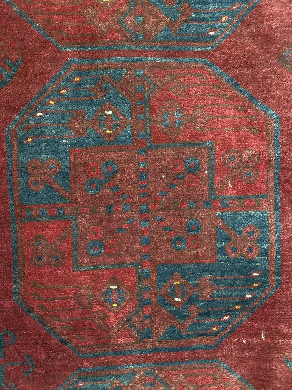 Bobyrug's Beautiful Antique Afghan Rug im Angebot 2