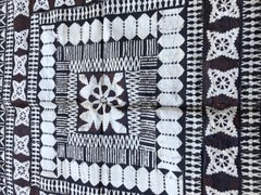 Beautiful Antique African Painted Leather Rug