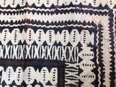 Beautiful Antique African Painted Leather Rug