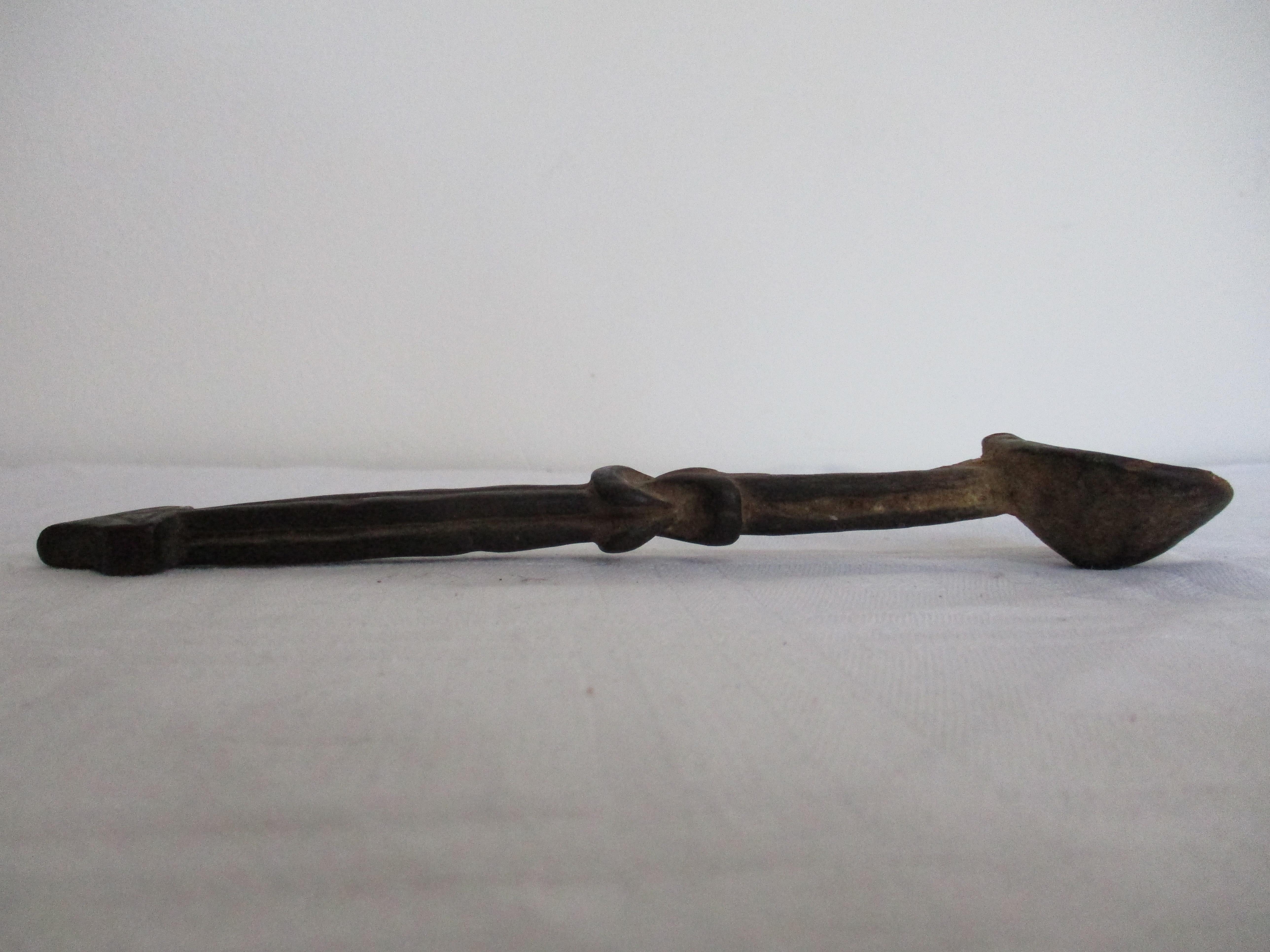 Hand-Carved Beautiful Antique African Spoon 19th Century For Sale
