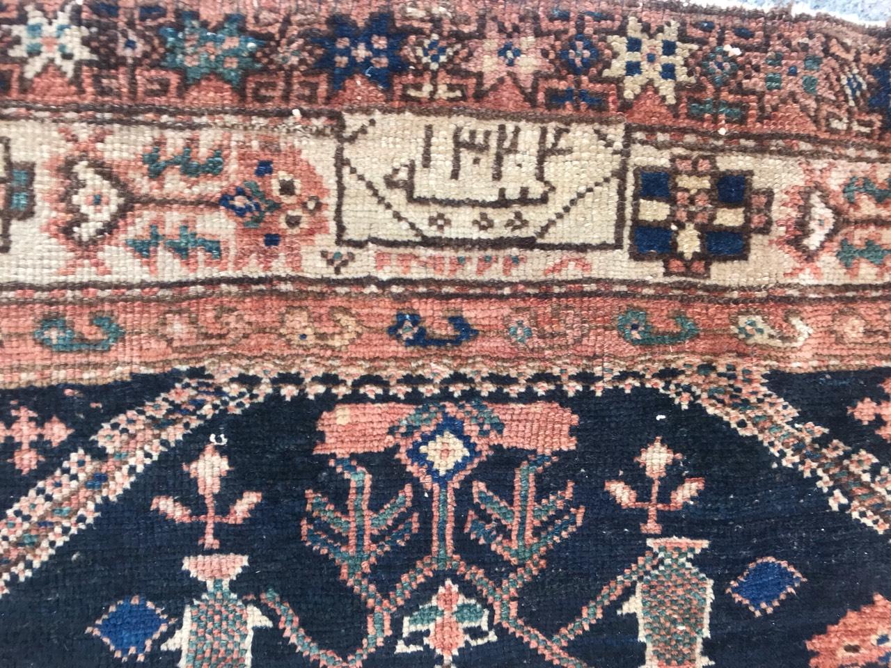 Bobyrug's Beautiful Antique Aubusson Style Mid-Eastern Rug (tapis du Moyen-Orient) en vente 4