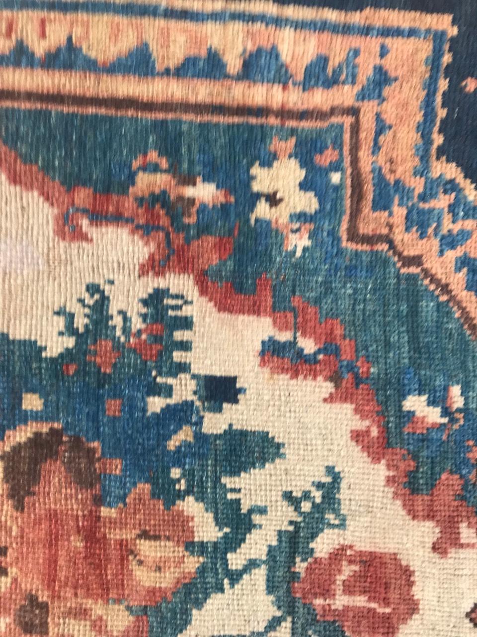 Beautiful Antique Aubusson Style Mid-Eastern Rug 8