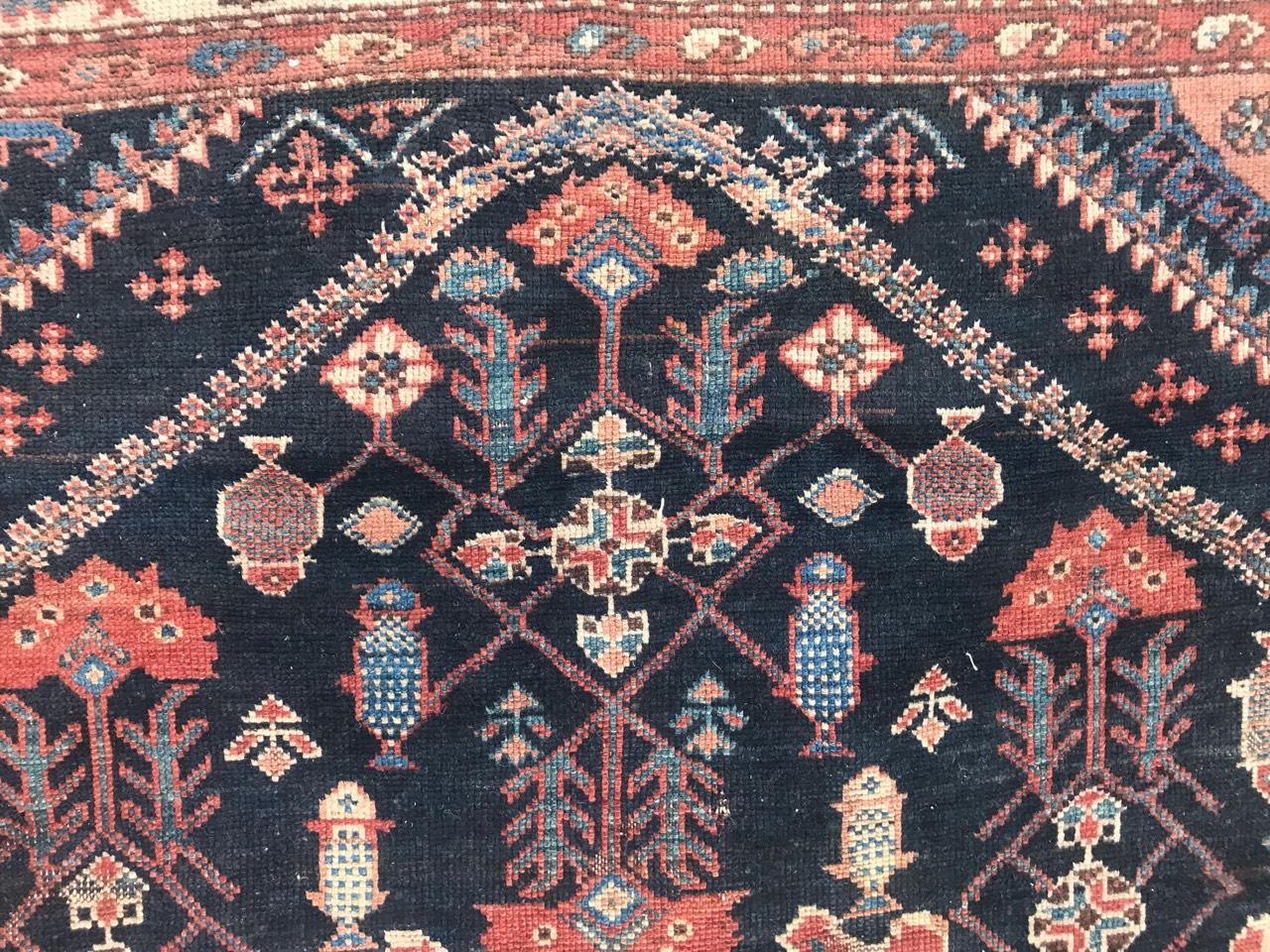 Wool Beautiful Antique Aubusson Style Mid-Eastern Rug