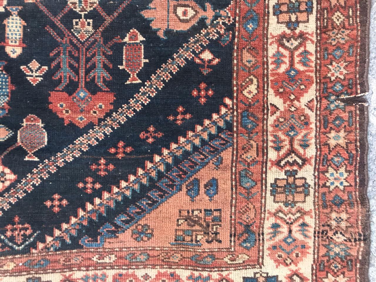 Bobyrug's Beautiful Antique Aubusson Style Mid-Eastern Rug (tapis du Moyen-Orient) en vente 1