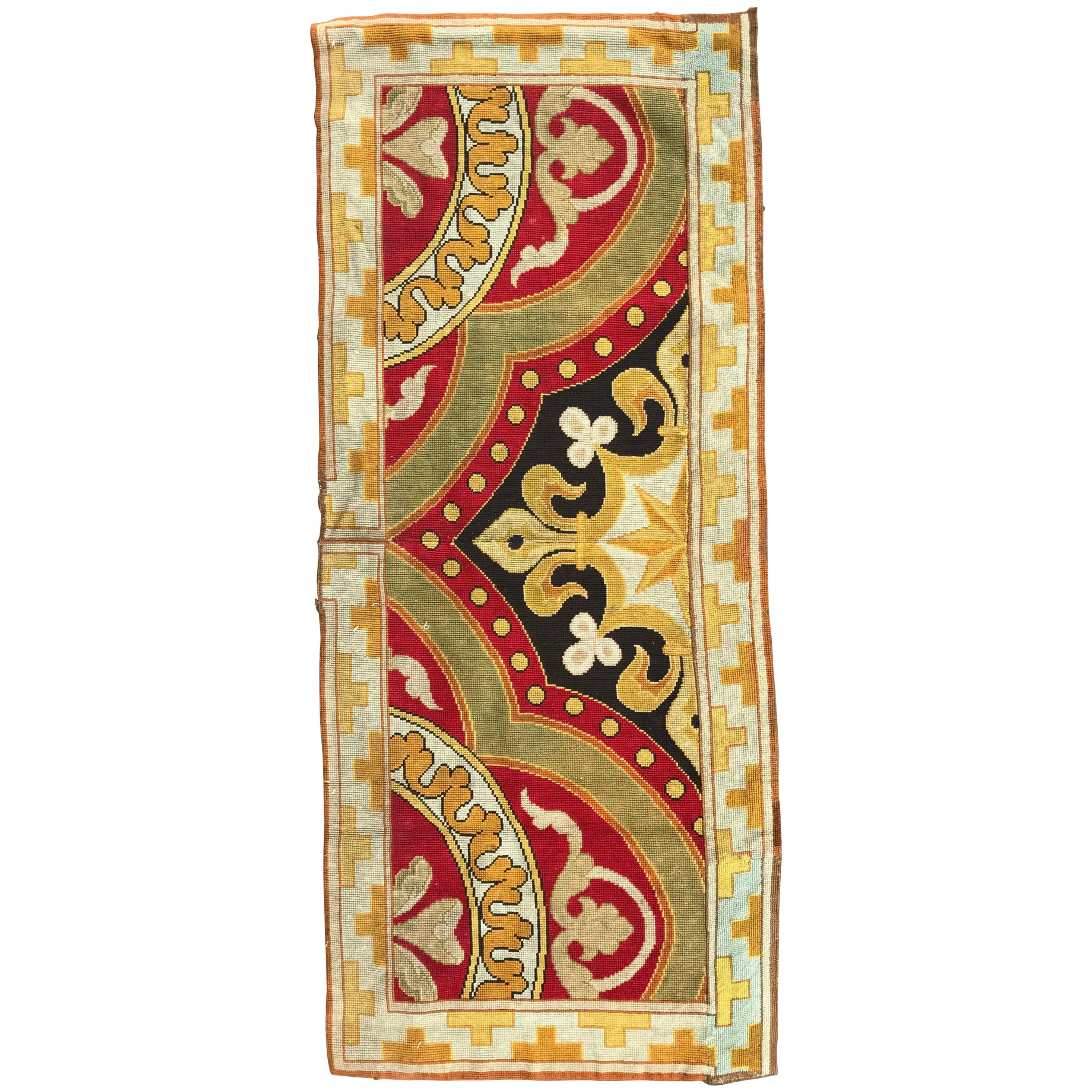 Bobyrug's Beautiful Antique Aubusson Style Needlepoint French Tapestry (Tapisserie française à l'aiguille de style Aubusson)