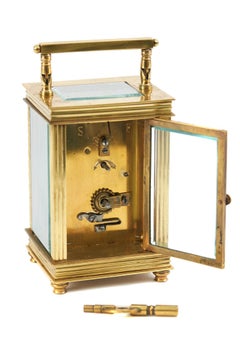 Beautiful Antique Brass Cased Carriage Clock
