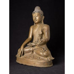 Beautiful Antique Bronze Mandalay Buddha Statue from Burma