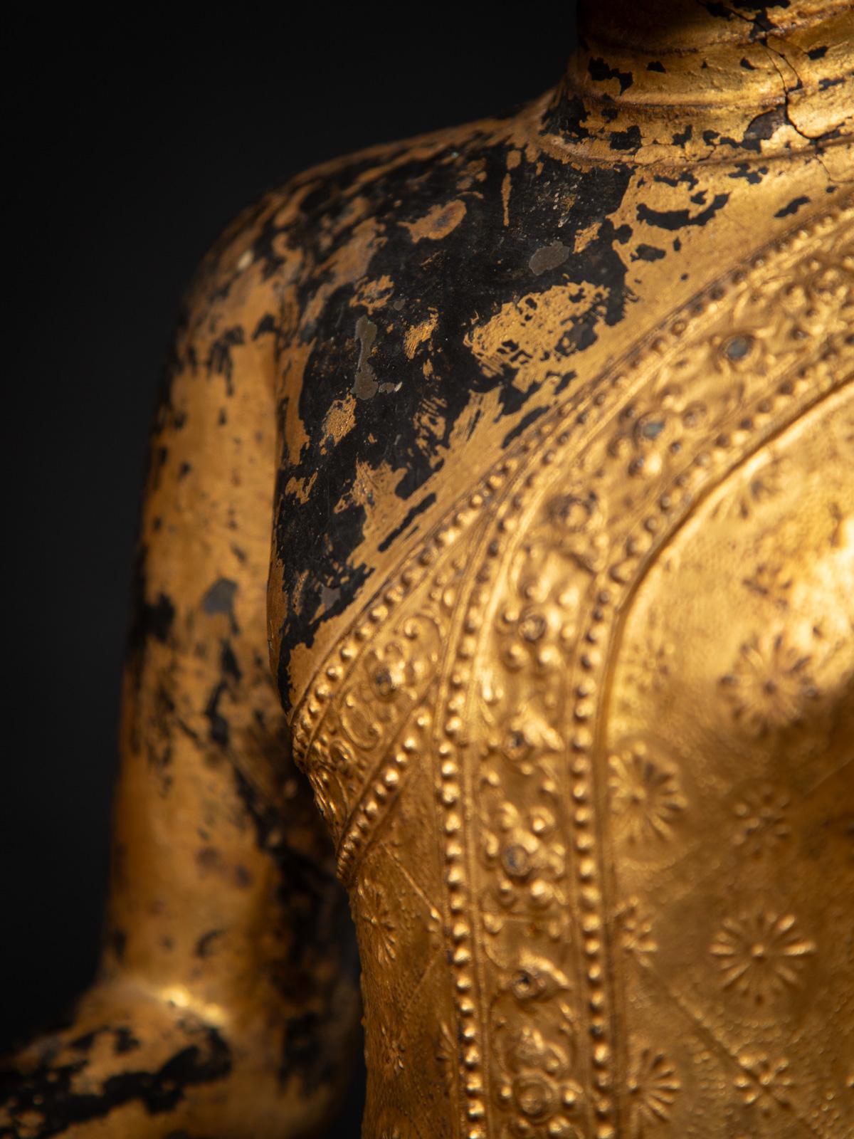 Schöne antike thailändische Rattanakosin-Buddha-Statue aus Bronze aus Thailand aus Thailand im Angebot 5