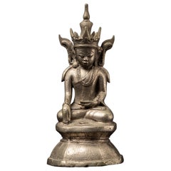 Beautiful antique Burmese silver Buddha from Burma