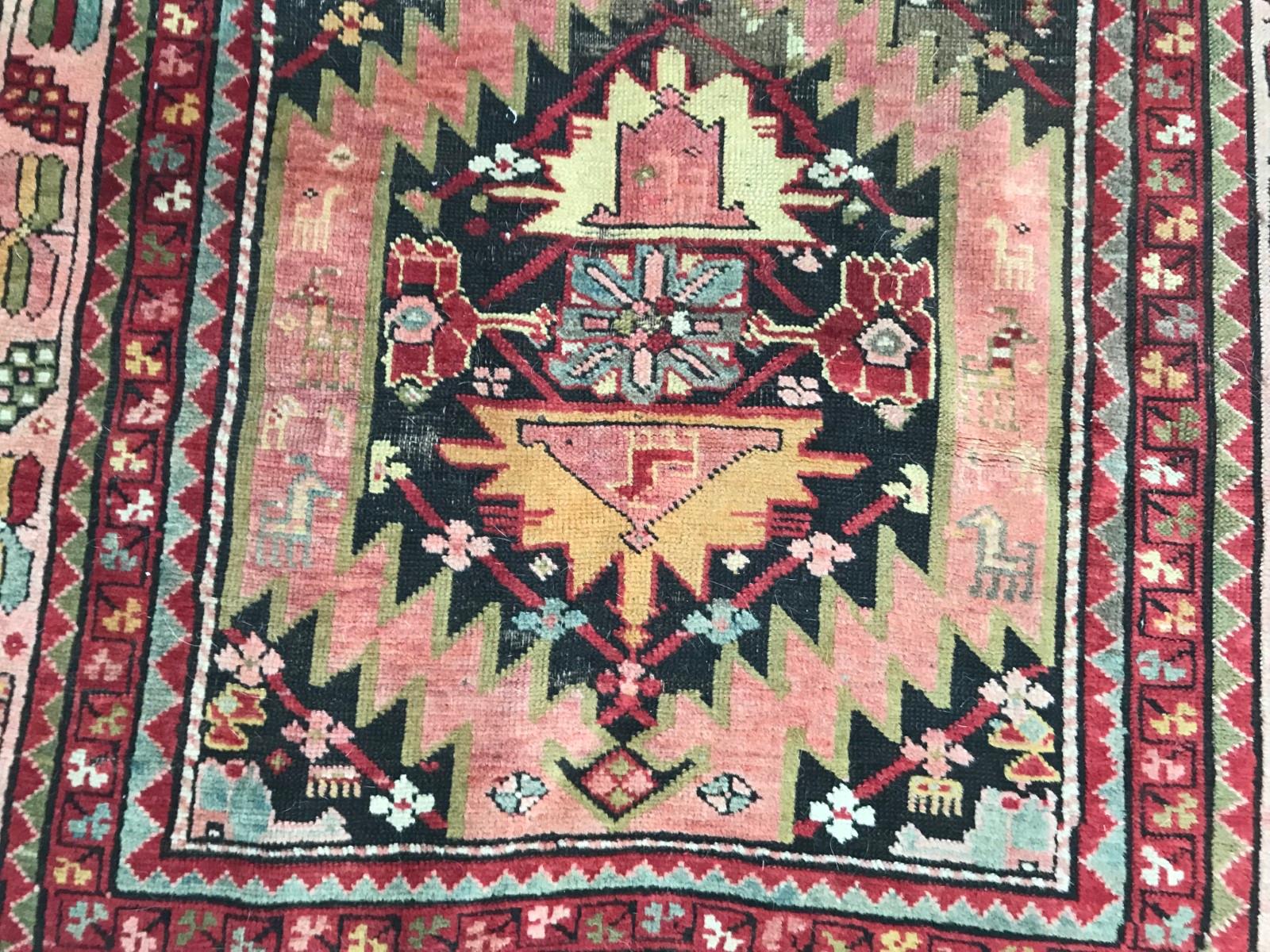 Armenian Bobyrug’s Beautiful Antique Caucasian Karabagh Rug For Sale