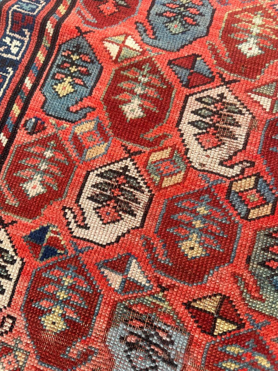 Magnifique tapis caucasien ancien du Kazak en vente 4