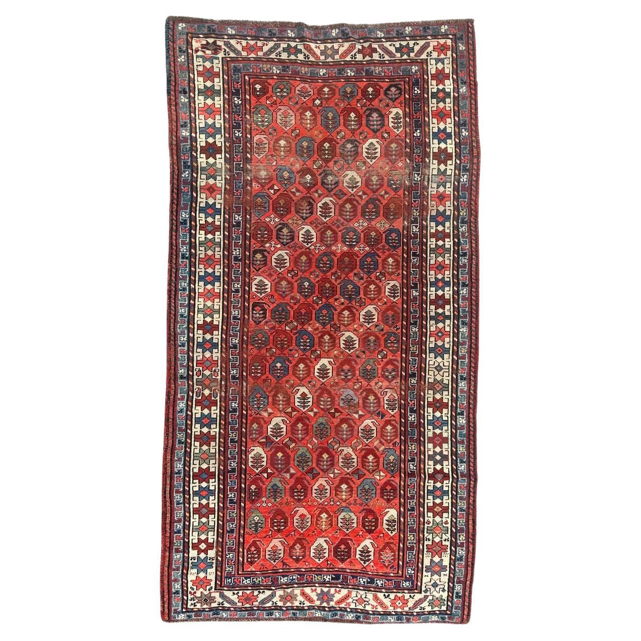 Beautiful antique Caucasian Kazak rug