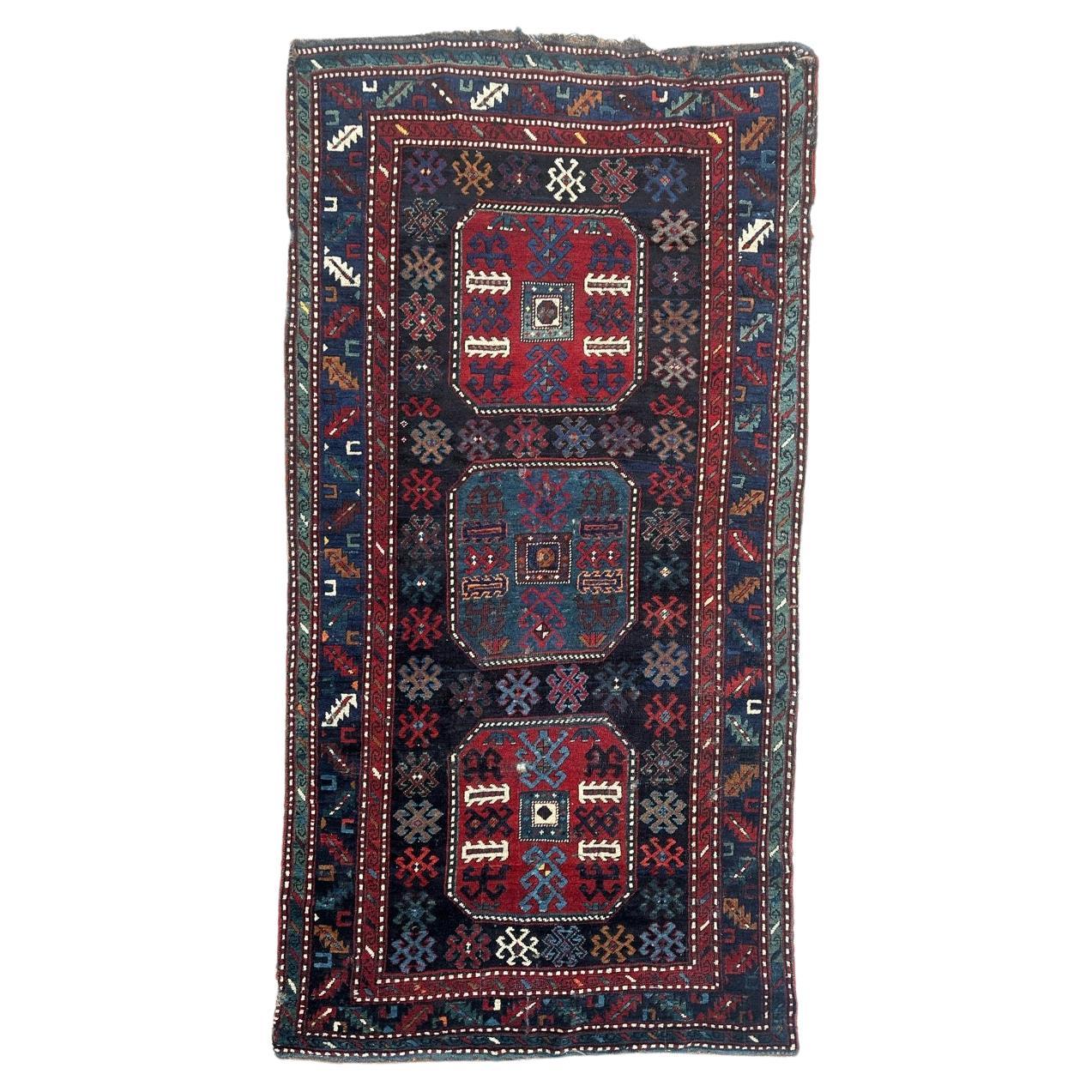 Beautiful antique Caucasian Kazak rug