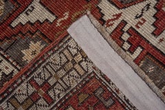 Beautiful Antique Caucasian Shirvan Rug, Multicolored Field, Circa 1910s