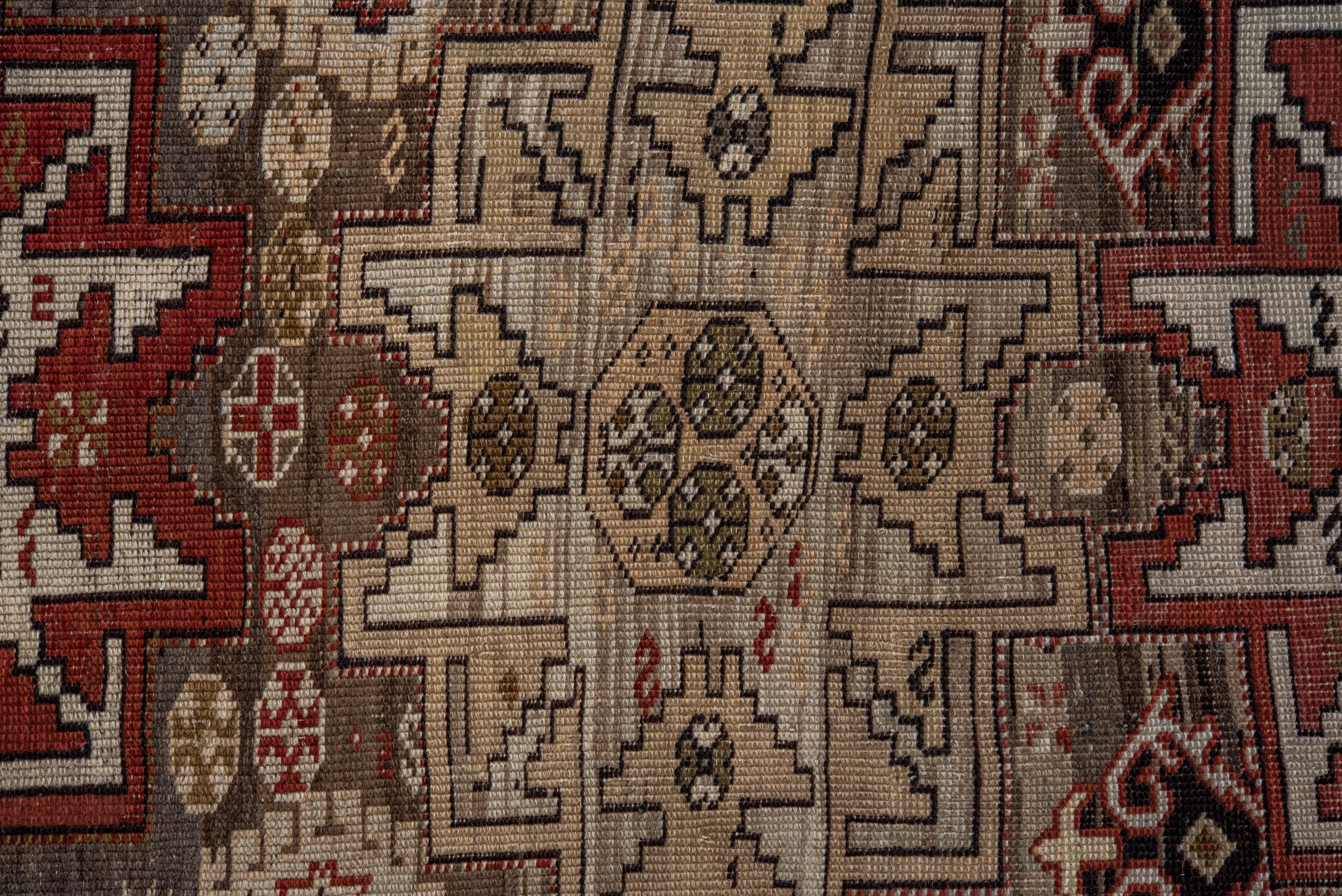 Early 20th Century Beautiful Antique Caucasian Shirvan Rug, Multicolored Field, Circa 1910s For Sale