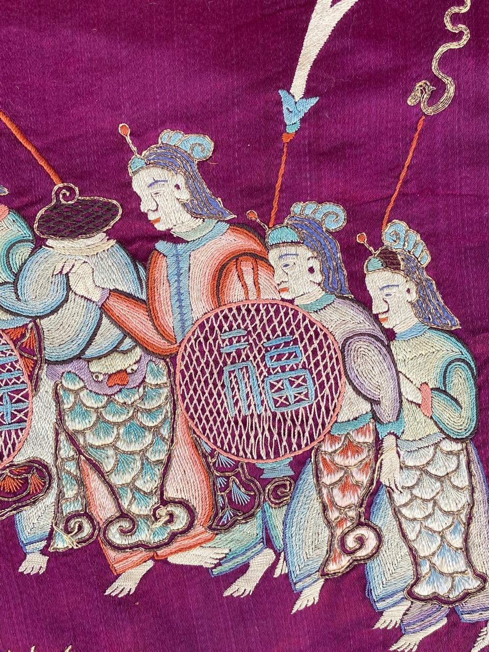 Bobyrug’s Beautiful Antique Chinese Embroidery For Sale 7